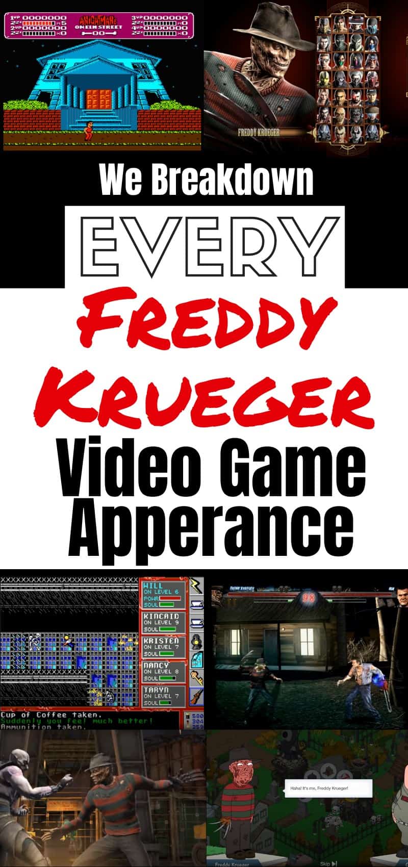 Freddy Krueger Cameos in Video Games