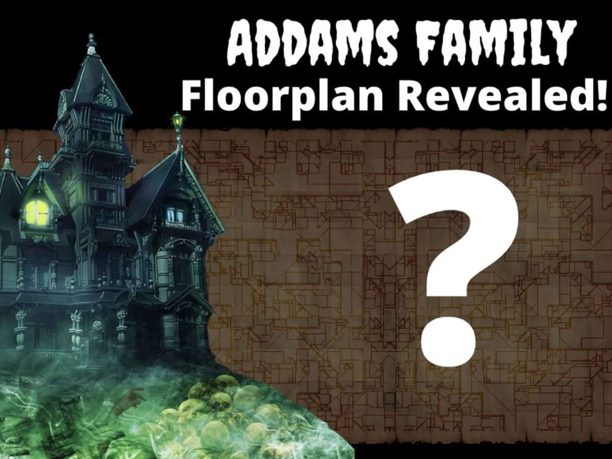 BP0304 TV Show Addams Family House Blueprint Plan 