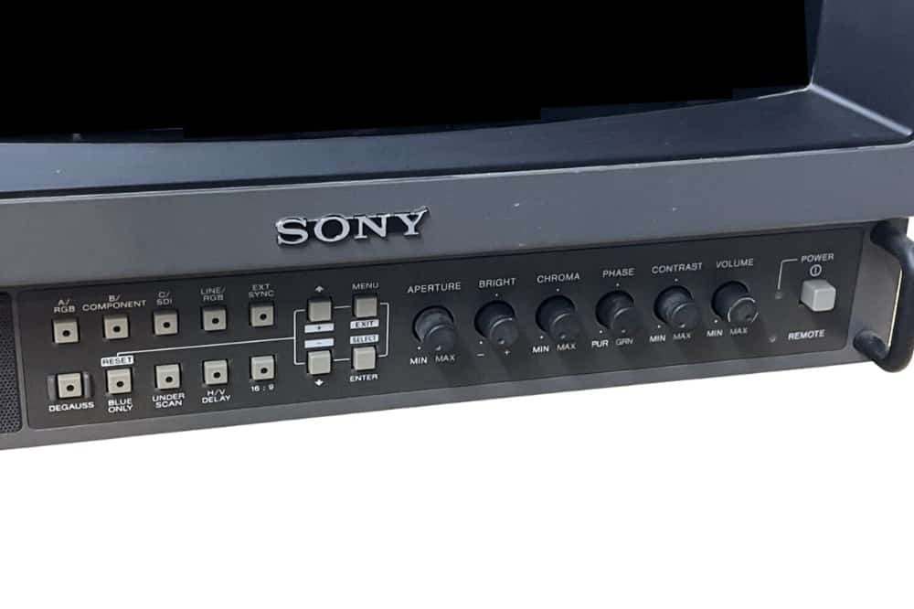 Front control panel of Sony Sony PVM TV