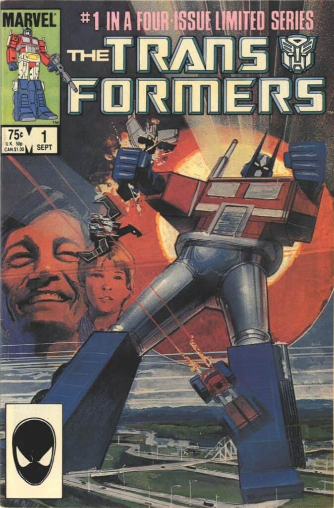 The first Transformers comic by Marvel