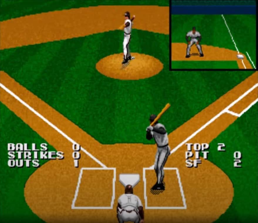 Tecmo Super Baseball game for SNES