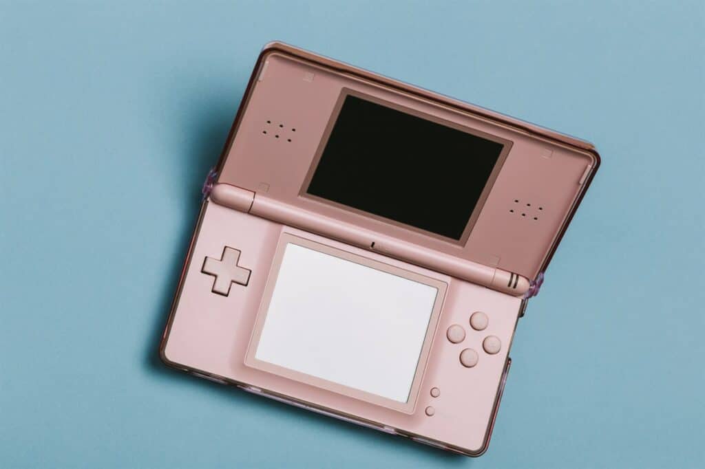 A Nintendo DS Lite Potable Gaming Console