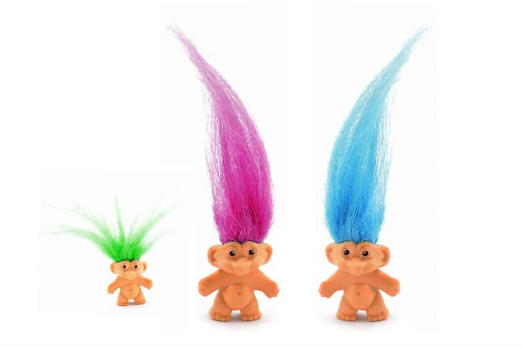 Family of Troll Doll toys