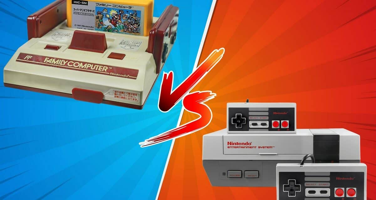 The American NES vs Japanese Famicom – What’s The Difference?