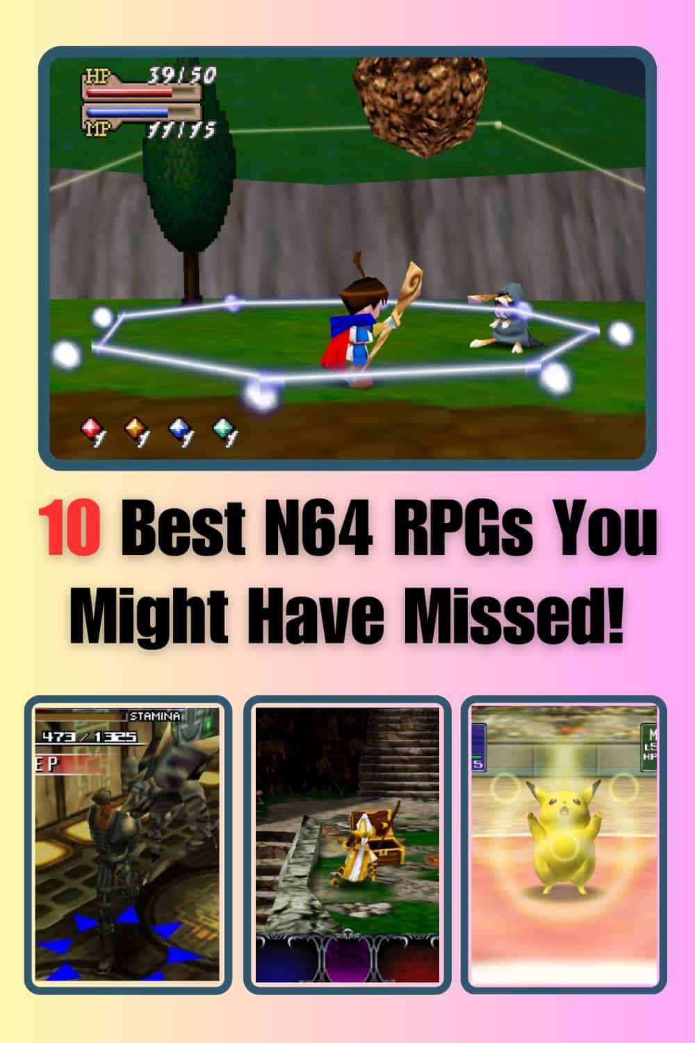 10 Best N64 RPG Games You Might Have Missed! | 8-Bit Pickle