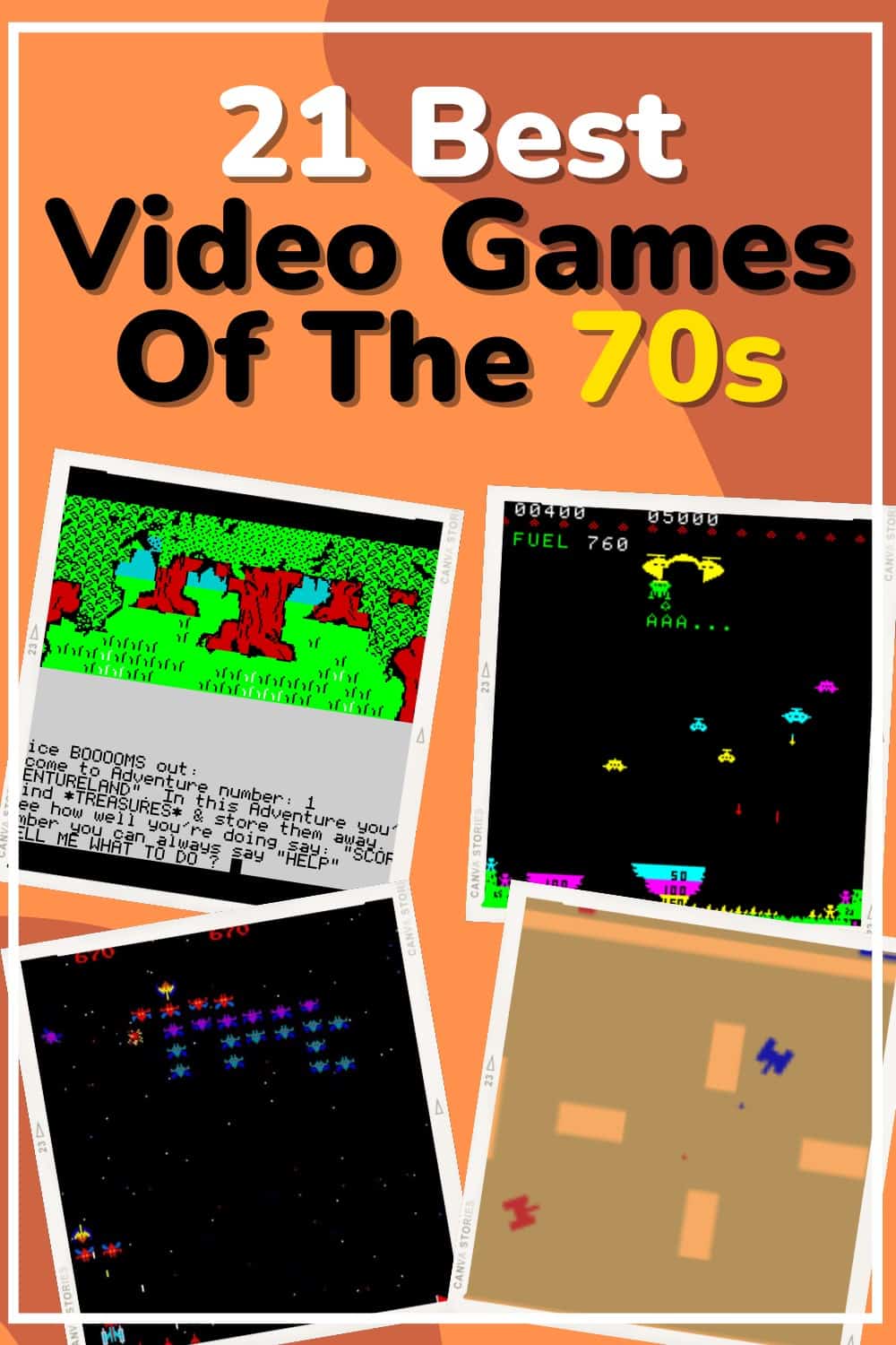 What were the best video games from the 1970s?