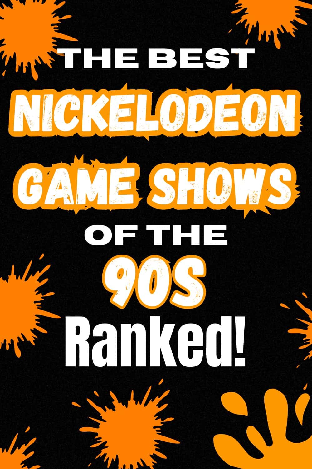List of 90s Nickelodeon Game Shows