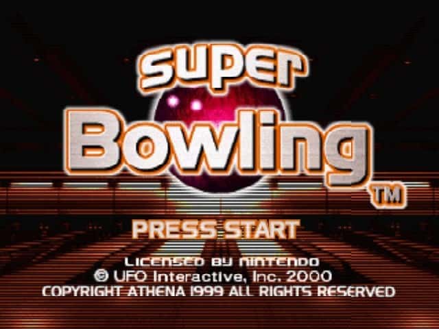 Super Bowling game for n64