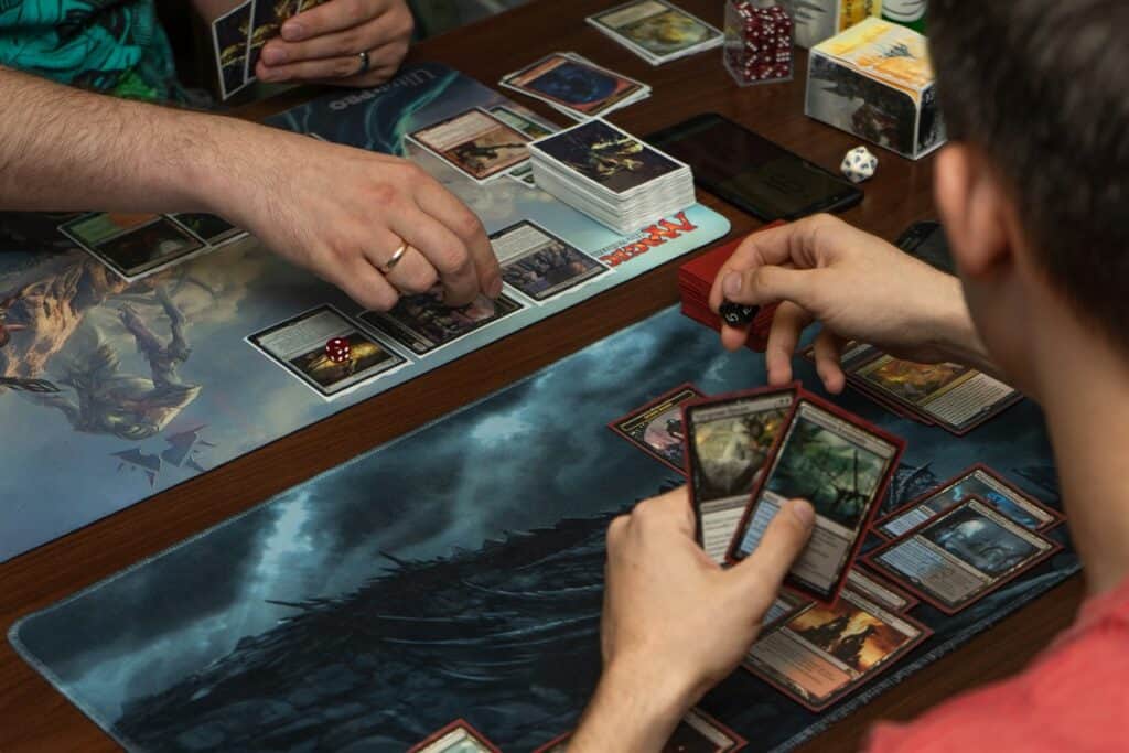 Playing a game of Magic The Gathering