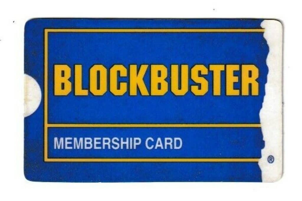 Blockbuster Membership Card is Required