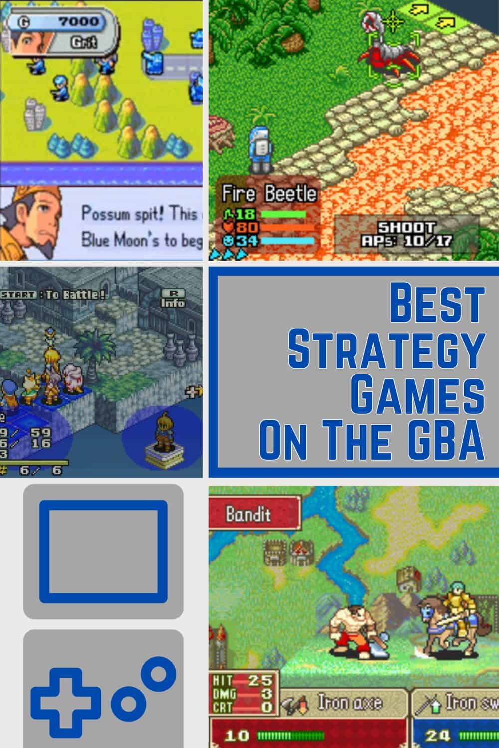 List of strategy games for the GBA